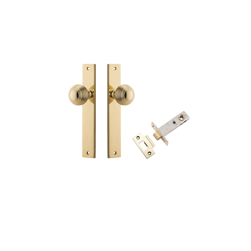 Guildford Knob Rectangular Polished Brass Passage Kit