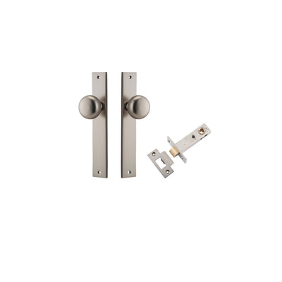 Cambridge Knob Rectangular Satin Nickel Passage Kit