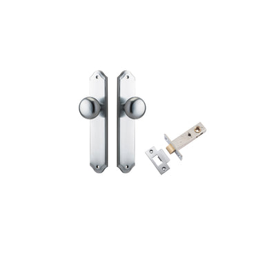 Cambridge Knob Shouldered Brushed Chrome Passage Kit