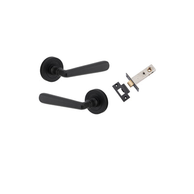 Copenhagen Lever on Rose Matt Black Passage Kit