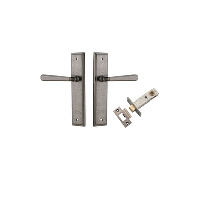 Copenhagen Lever Stepped Distressed Nickel Passage Kit