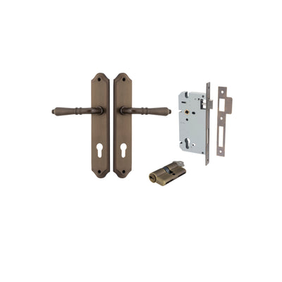 Sarlat Lever Shouldered Signature Brass Entrance Kit - Key/Key