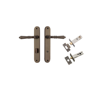 Sarlat Lever Oval Signature Brass Privacy Kit