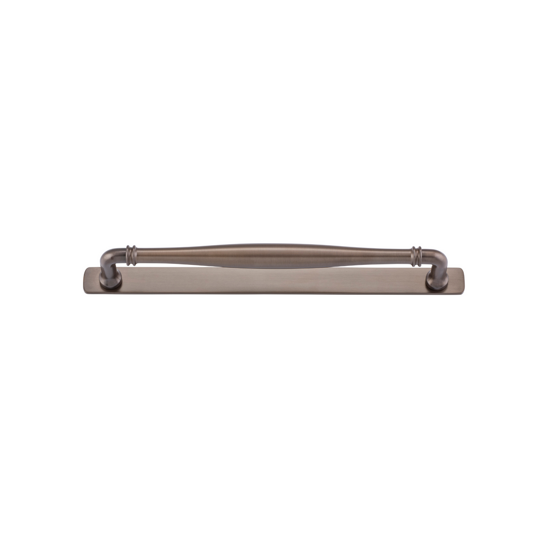 Sarlat Cabinet Pull with Backplate Signature Brass CTC 256mm