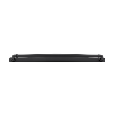 Sarlat Cabinet Pull with Backplate Matt Black CTC 450mm