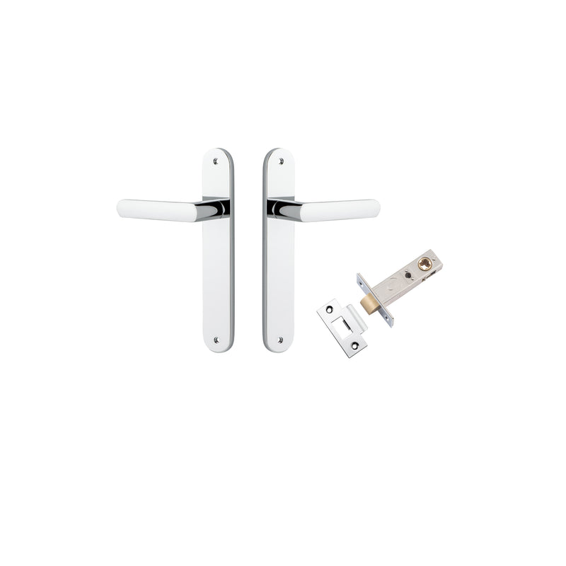 Osaka Lever Oval Polished Chrome Passage Kit