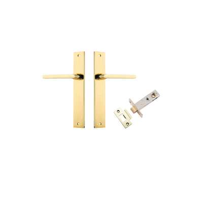 Baltimore Lever Rectangular Polished Brass Passage Kit