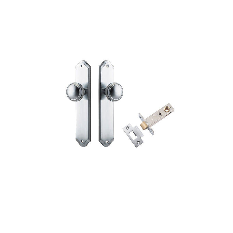 Paddington Knob Shouldered Brushed Chrome Passage Kit