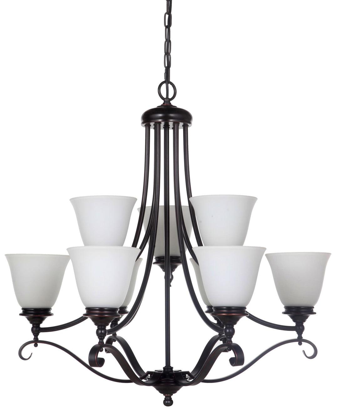 Dallas 9 Light (6+3) Pendant Bronze