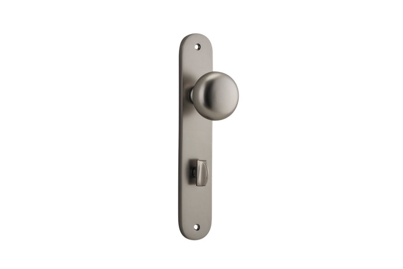 Cambridge Knob Oval Satin Nickel