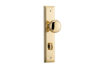 Cambridge Knob Stepped Polished Brass