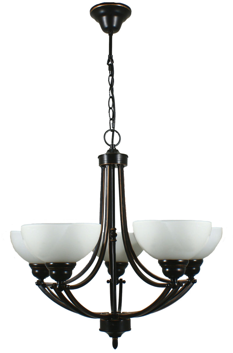 Houston 5 Light Pendant Bronze