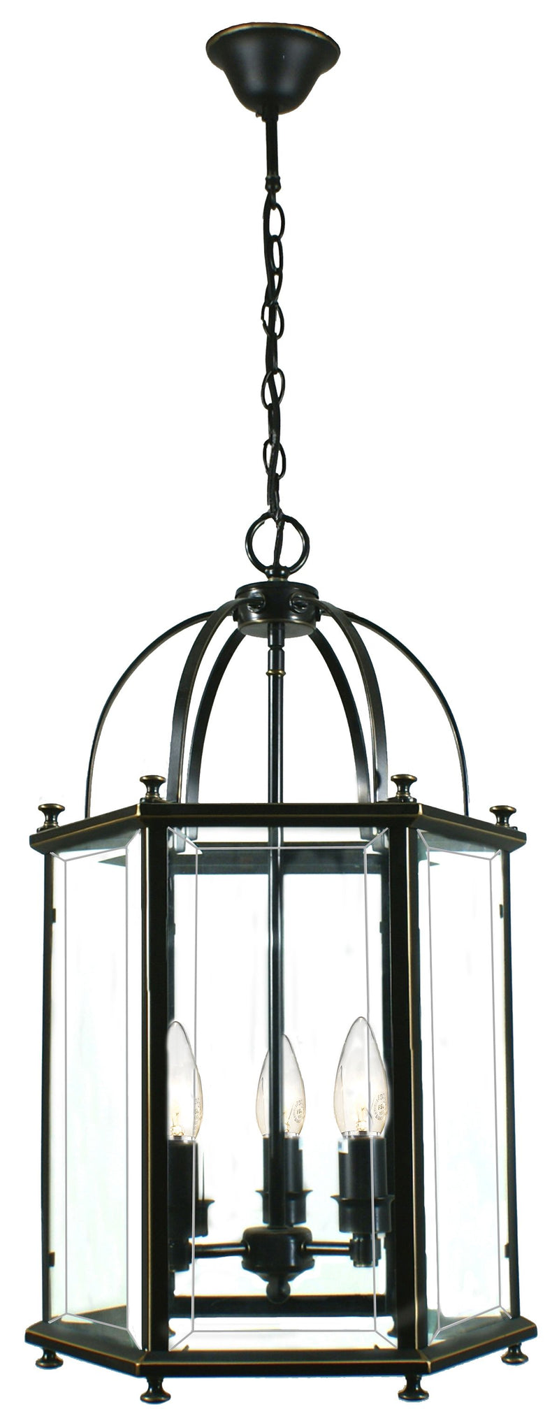 Country Medium 3 Light Pendant Bronze