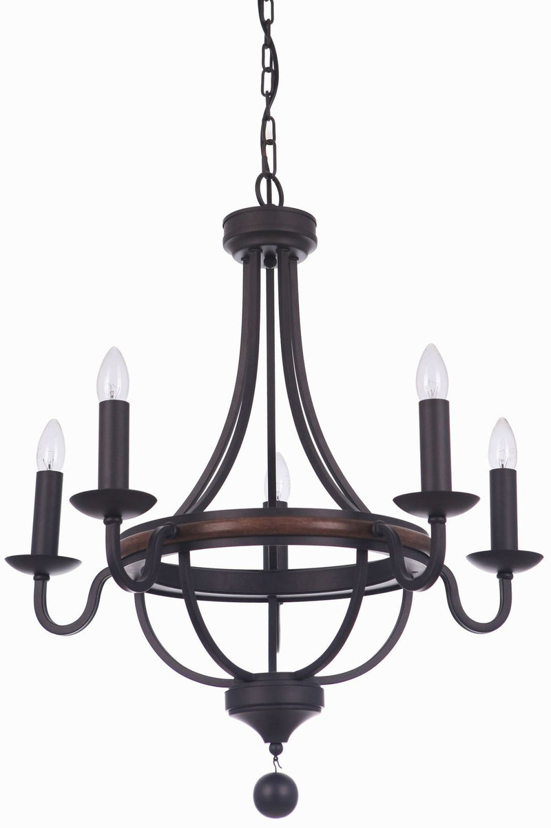 Lakewood 5 Light Pendant Bronze