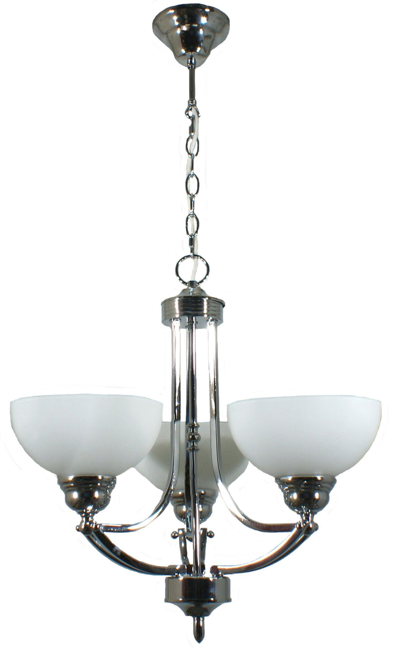 Houston 3 Light Pendant Chrome