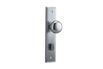 Cambridge Knob Stepped Brushed Chrome