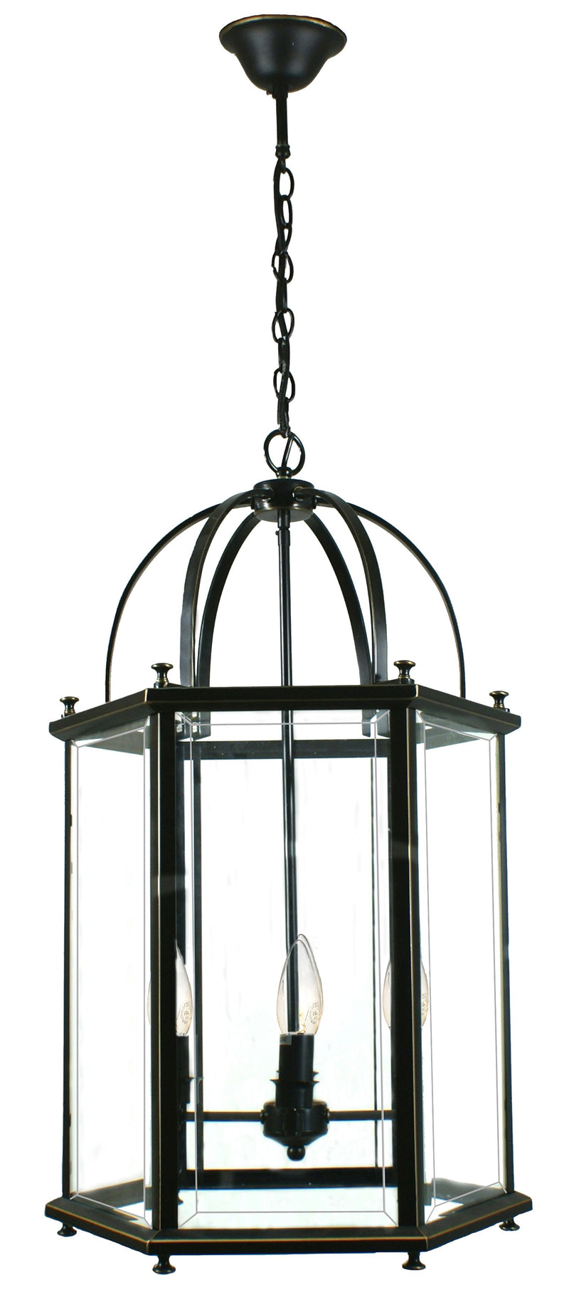 Country Large 4 Light Pendant Bronze